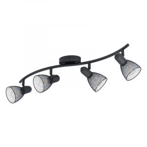 Black industrial ceiling spotlight steel, Madelene