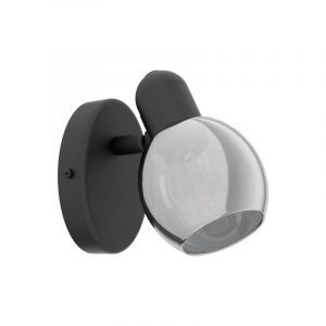 Black design ceiling spotlight steel, Ritchy
