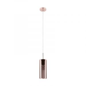 Copper design pendant light glass, Tino