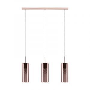 Copper design pendant light glass, Tino