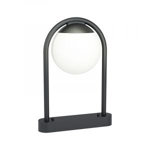 Black modern outdoor light steel, Lynne, IP44