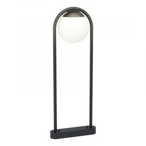 Black modern outdoor light steel, Lynne, IP44