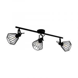 Black industrial ceiling spotlight steel, Valentijn