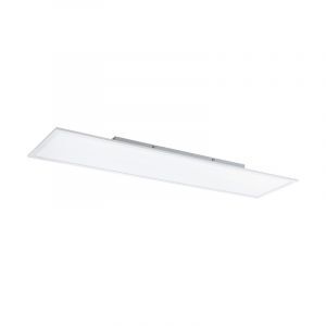 White modern flush ceiling light aluminium, Cathy, 32W, adjustable light colour LED