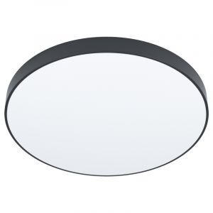 Black surface mounted downlight steel, Zippora, 24W, adjustable light colour LED