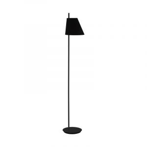 Black modern floor lamp steel, Milicia, with switch