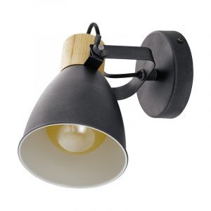 Wood ceiling spotlight grey, Nickey