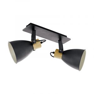 Wood ceiling spotlight grey, Nickey