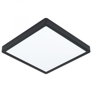 Black ceiling light steel, Pascale, 20W, 3000K LED