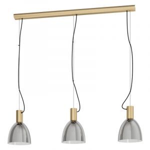 Bronze modern pendant light glass, Driek