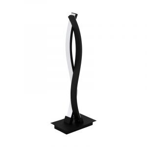 Black modern table lamp aluminium, Arantxa, 10W, 3000K LED, with switch