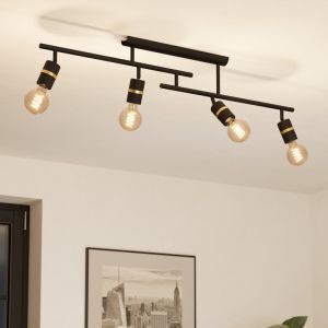 Black ceiling spotlight aluminium, Jelger