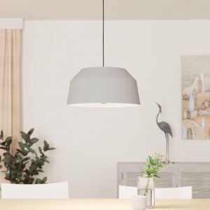 Grey rustic pendant light aluminium, Teddie