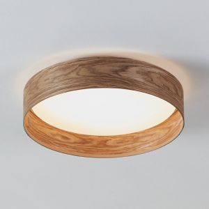Brown modern flush ceiling light aluminium, Jolene, 24W, 3000K LED