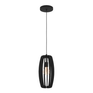 Wood pendant light black, Wilko