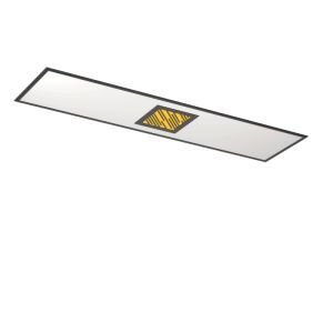 Black modern ceiling light aluminium, Vinesh, 35W, warm to cold white adjustable LED, 3-step dimmable