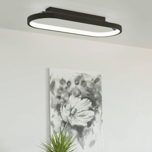 Black modern ceiling light aluminium, Maira, 27W, 3000K LED, 3-step dimmable