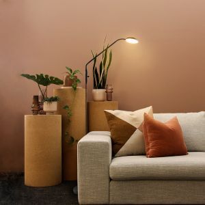Modern reading floor lamp black, Salvador, 5W, 3000K LED, with switch