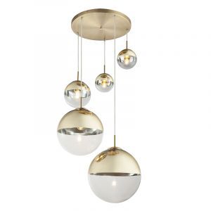 Golden design pendant light glass, Novia