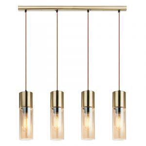 Amber design pendant light glass, Xena