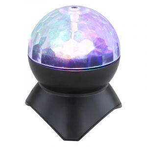 Multicoloured disco lighting plastic, Laurin, 3W, RGB LED, with switch