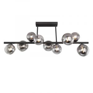 Black design ceiling light glass, Melinda