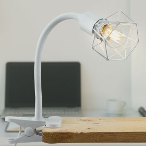 Industrial clip spotlight white, Jaylano, with switch