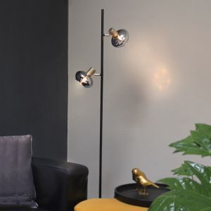 Design floor lamp grey, Skip, with switch