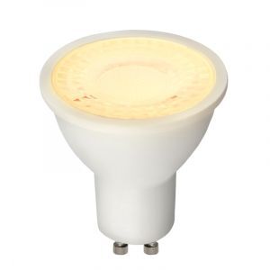 Dimmable GU10 LED light bulb, Juda, white, 6w, 2700K