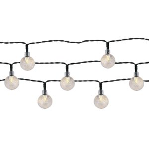 Solar cord garden lighting 30 LED warm white