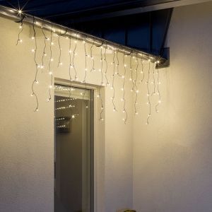 15 Meter Connectable Icicle Lights, 70 cm high, Warm White, IP44, Basic