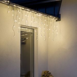 3 Meter Connectable Icicle Lights, 70 cm high, Warm White, IP44, Basic