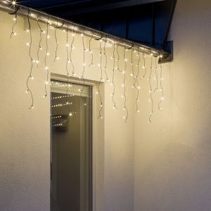 6 Meter Connectable Icicle Lights, 70 cm high, Warm White, IP44, Basic
