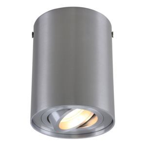 Modern surface mounted downlight silver, Onno