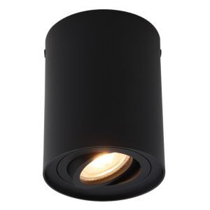 Modern surface mounted downlight black, Onno