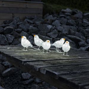 3d Christmas figure Vogel, Acrylic, Transparent, 2W 4000K (White) integrated LED