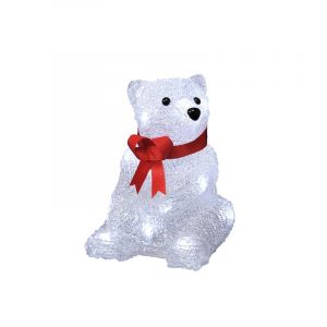 3d Christmas figure Ijsbeer, Acrylic, Transparent, 3W 4000K (White) integrated LED