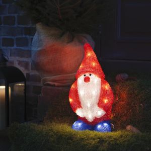 Red Christmas 3d Christmas figure acrylic, Kerstman, 2W, 4000K LED, IP44