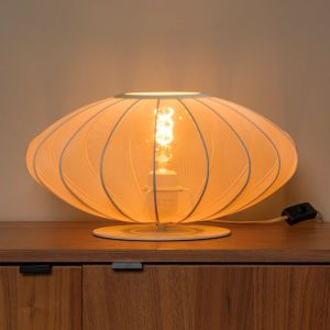 Beige table lamp modern, Corina, with switch