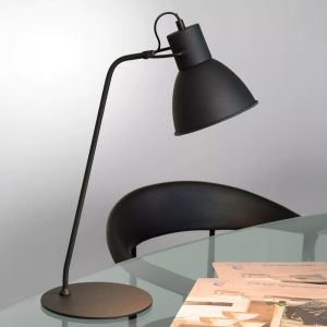 Black desk lamp modern, Shadi, with switch
