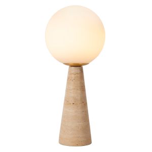 Taupe table lamp modern, Evin, with switch
