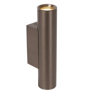 Rust Coloured up down wall light modern, Dupla