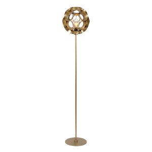 Golden floor lamp modern, Hannelore