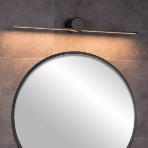 Black wall light modern, Mizar, 6W, 2700K LED, IP44