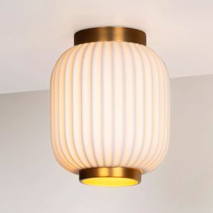 Ceramic flush ceiling light gold, Gosse