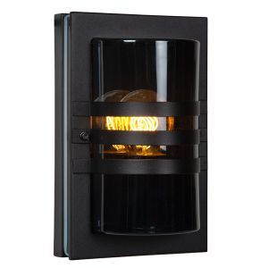 Black outdoor light modern, Privas, IP44