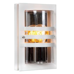 White outdoor light modern, Privas, IP44