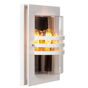 White outdoor light modern, Privas, IP44