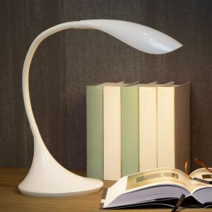 White desk lamp modern, Emil, 4,5W, 3000K LED, with switch
