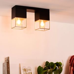Golden flush ceiling light modern, Rixt